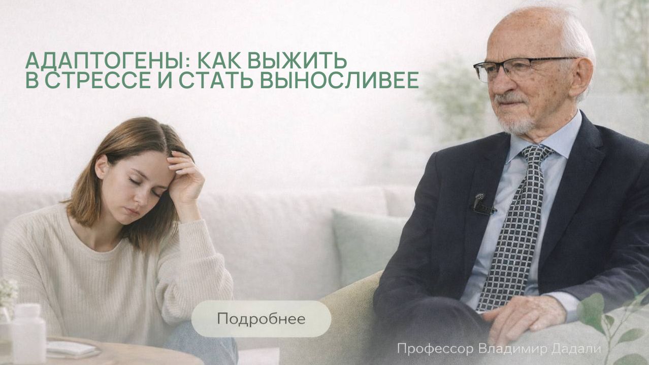 Адаптогены: как выжить в стрессе и стать выносливее. Все ответы от профессора Дадали смотреть онлайн