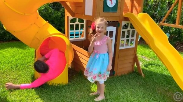 Настя и папа учат считать до 10. Учимся вместе, видео для