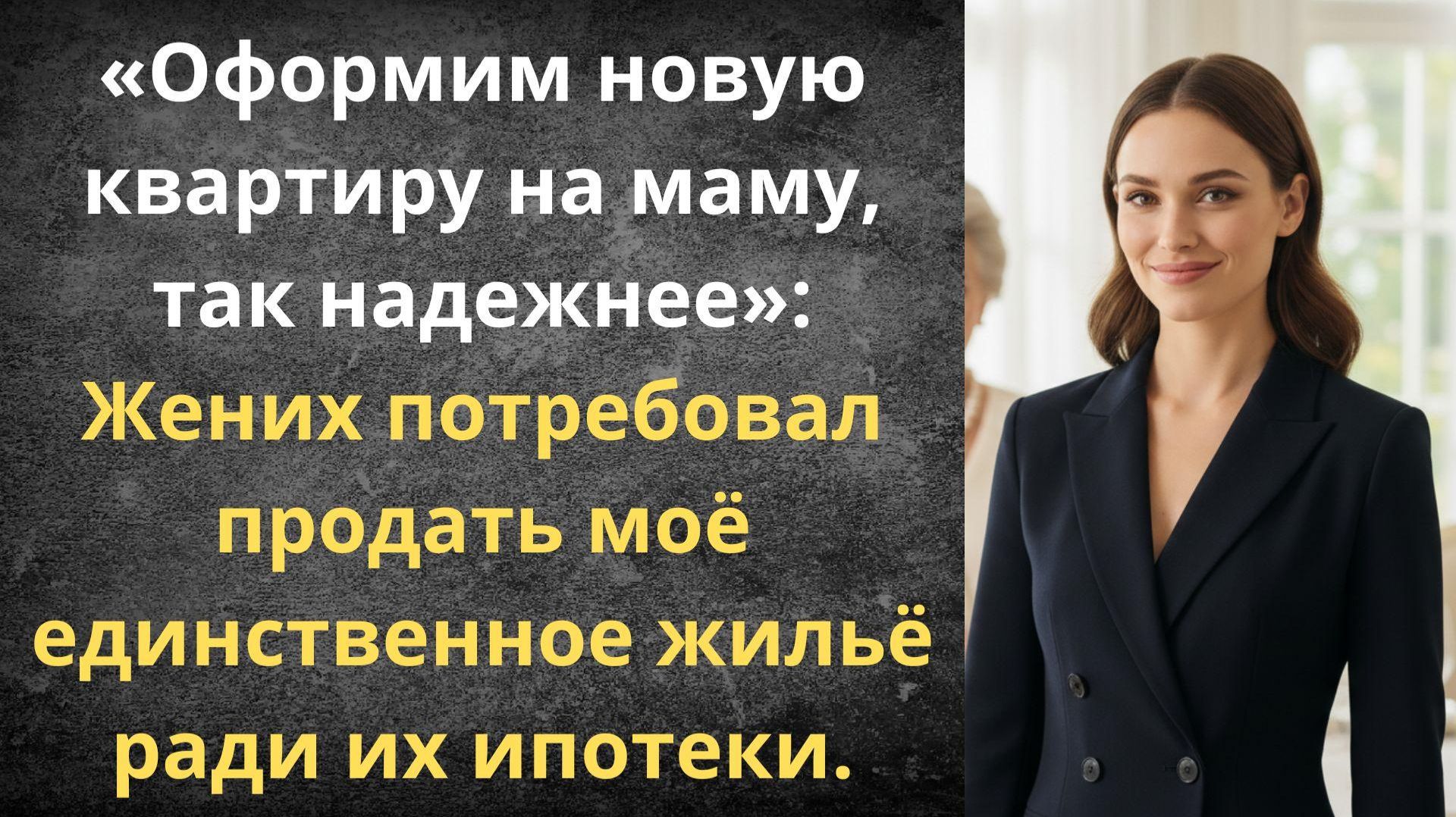 Продай свою квартиру, а новую запишем на маму | Истории из жизни смотреть онлайн
