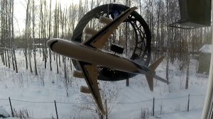 Синичка Серёженька играет в самолётик