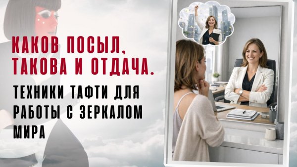 Каков посыл, такова и отдача. Техники Тафти для работы с зеркалом мира