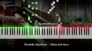 Неаполитанская тарантелла, фортепиано | Tarantella Napoletana - piano tutorial