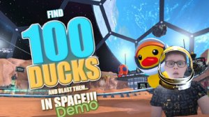 Играю в игру найди 100 уток и уничтожь их в космосе (демо версия)
