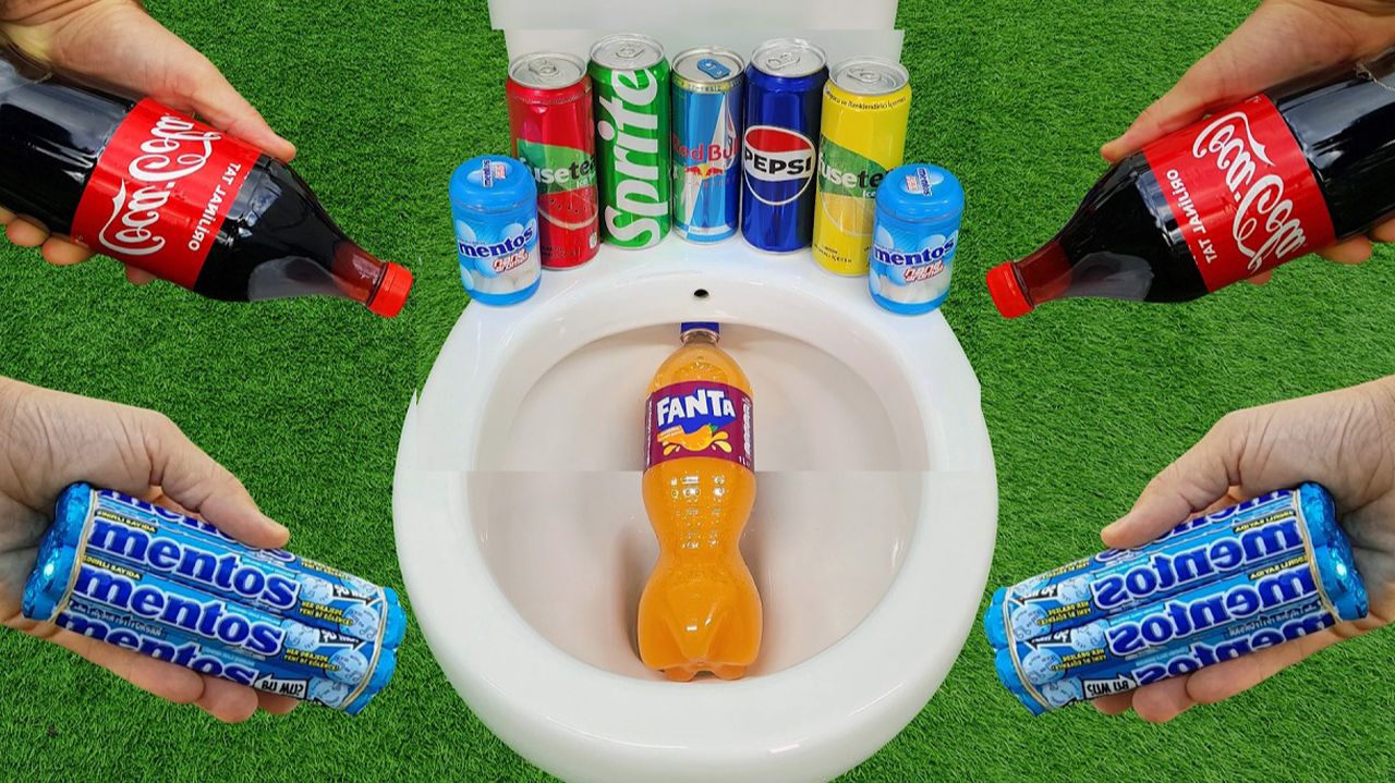 Мультики для детей и малышей. Эксперименты со Скибиди Туалетом, и сладкими Ментосом и Колой смотреть онлайн