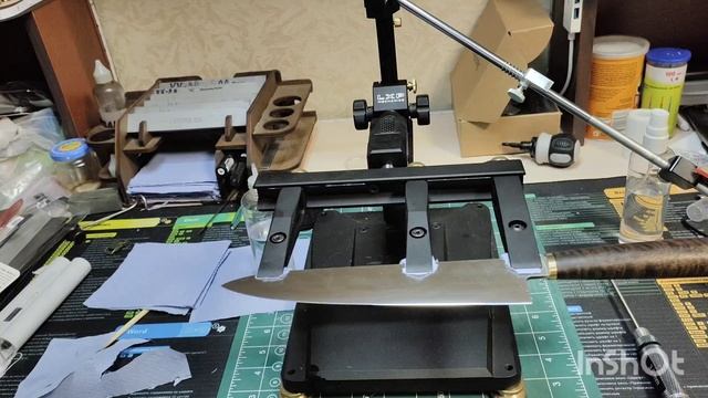 Заточка шефа N690 после месяца эксплуатации.Финишь алмазами Alpha.mp4