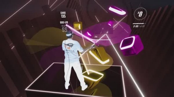 Beat Saber - The Black Eyed Peas - I Gotta Feeling [FitBeat] (Expert+ SS) [Mixed Reality]