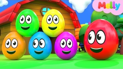 Песенки для изучения цветов и цифр | Разноцветные яйца на ферме | Потешки и песенки для детей от Mel