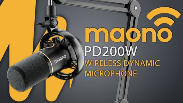 MAONO PD200W Hybrid Microphone — БЕСПРОВОДНОЙ/USB/XLR МИКРОФОН ДЛЯ ИГР, СТРИМОВ И ПОДКАСТОВ