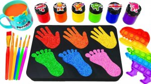 ИГРАЕМ В СЛАЙМЫ ЗАЛИВАЕМ ЦВЕТНЫЕ ОТПЕЧАТКИ АСМР ВИДЕО ДЛЯ ДЕТЕЙ ДЕТСКИЙ КАНАЛ ИГРАЛКИ-ЗАЛИПАЛКИ