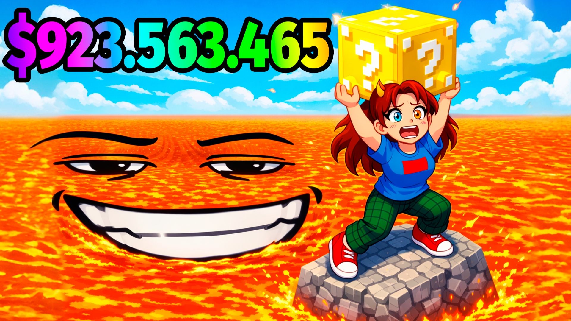 😱ВЫЖИТЬ в ЛАВЕ для БРЕЙНРОТ Survive LAVA For Brainrots! смотреть онлайн