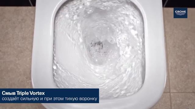 Унитаз подвесной Grohe Euro Ceramic 39328000 безободковый, торнадо, альпийский белый