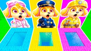 ВЫБЕРИ ПРАВИЛЬНУЮ ЯМУ СКАЙ ВРАЧ ПОЛИЦИЯ СТРОИТЕЛЬ ВСЕ ВИДЫ ЩЕНЯЧИЙ ПАТРУЛЬ в МАЙНКРАФТ ЗОМБАК