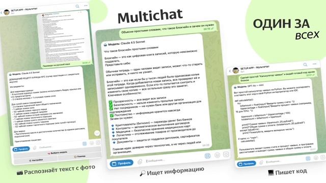 Setup App в Telegram — обзор функций и отзывы