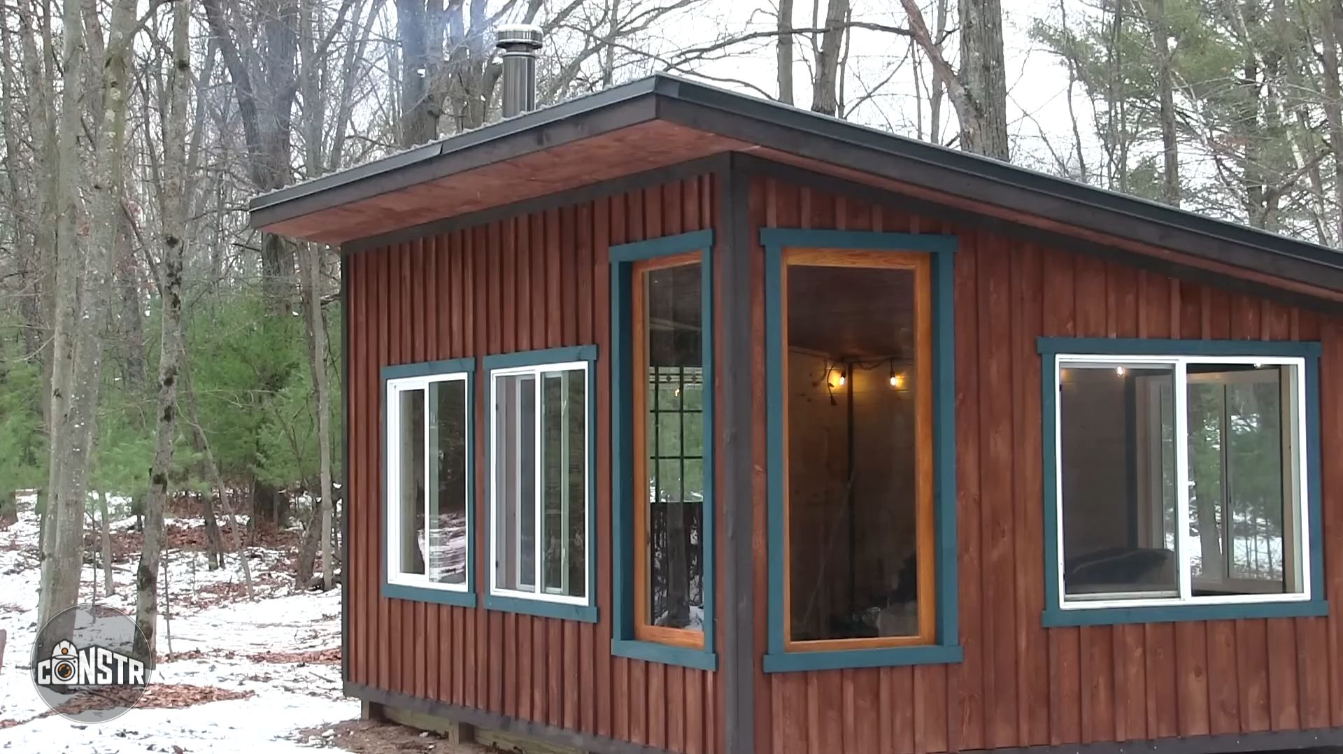 СТРОИТЕЛЬСТВО ДОМА В ЛЕСУ / ВЕСЬ ПРОЦЕСС ОТ НАЧАЛА ДО КОНЦА смотреть онлайн