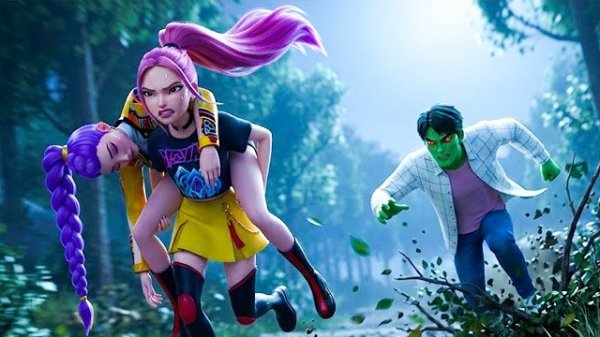 Руми убегает от зомби. Выживет ли она? Музыкальное видео. Охотники на демонов