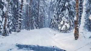 Зимние покатушки на УАЗе по лесу и спокойная lo-fi музыка для настроения