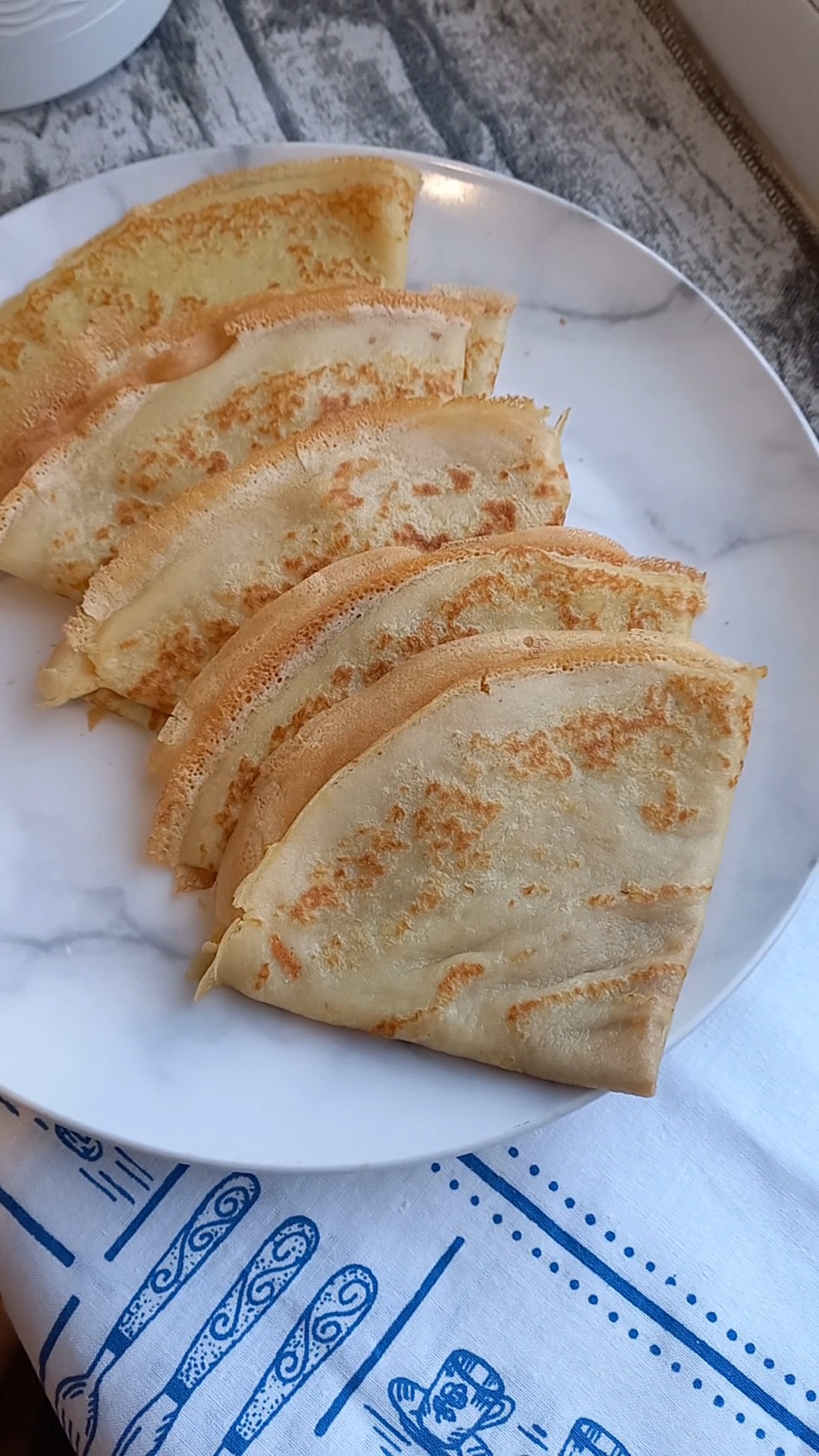 Нежнейшие тонкие блины. Пошаговый рецепт.