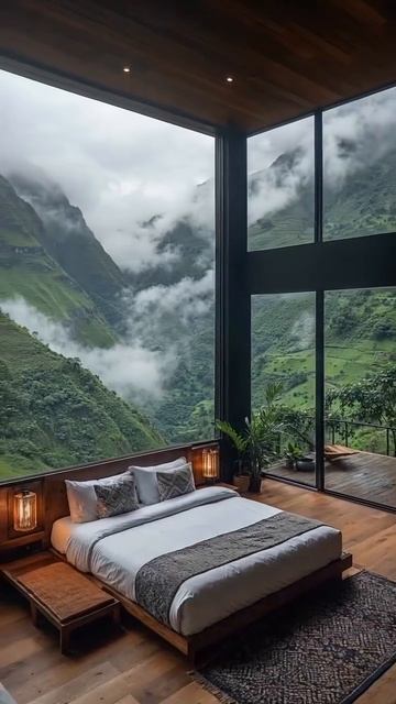 🏡 Двухэтажный дом с панорамными окнами и бассейном в горах 🌄 смотреть онлайн