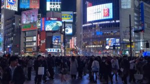 ЛЕГЕНДАРНЫЙ ПЕРЕКРЕСТОК СИБУЯ 2026 Ночной Токио и неоновые огни Японии