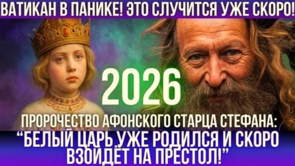 Мальчик Царских Кровей уже Родился. В 2026 Он займет Престол и станет Светом во тьме | Старец Стефан