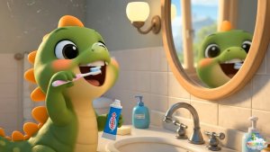 Чистим зубы — песенка-приучалка для малышей | Динозаврик Тоша