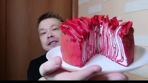 Торт-цветок похожий на розу из блинов с заварным кремом - от шеф-повара Ильи - обзор рецепта