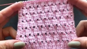 🧶  КРАСИВЫЙ УЗОР СПИЦАМИ💜