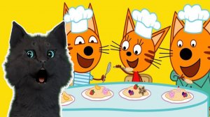 Три Кота ВСТРЕЧАЕМ ГОСТЕЙ И ЗАНИМАЕМСЯ УБОРКОЙ С ГОВОРЯЩИМ СУПЕР КОТОМ 🐱 Развивающие игры #209