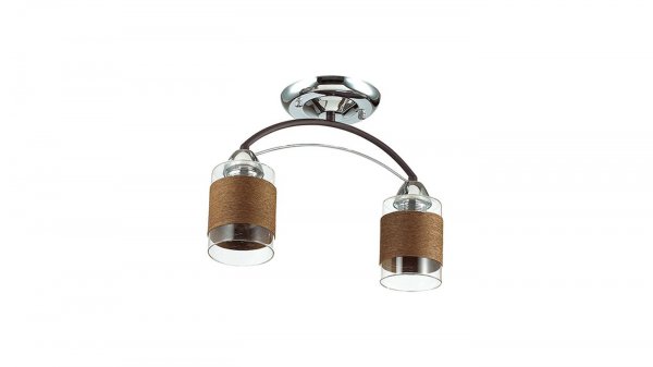 Люстра LUMION COMFI FILLA 3030/2C E27 2*60W 220V хром, кофе, белый