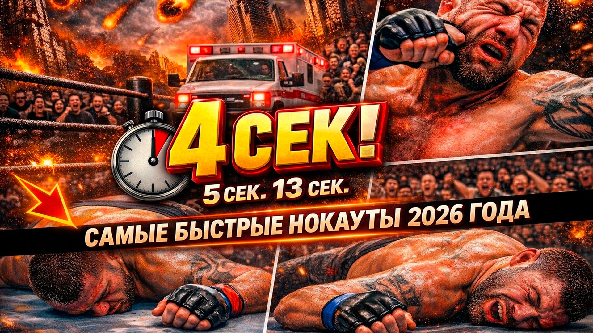 ЛУЧШИЕ БОКСЕРСКИЕ нокауты ММА 2026 года! смотреть онлайн