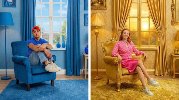 Синяя vs золотая комната 💙✨ DIY битва декора