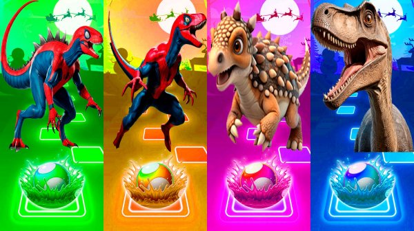 Coffin Dance Динозавры 326 уровень - Мультики про Динозавров | МУЛЬТФИЛЬМЫ ДИНОЗАВРЫ в Tiles Hop