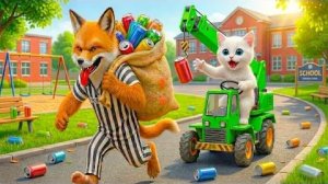 Мама-Кошка Подстригает мех на ферме и Шьет Тигровую шапочку Для Котят Дома🐾🎩🐯