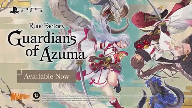 Rune Factory Guardians of Azuma — трейлер к выходу на PS5