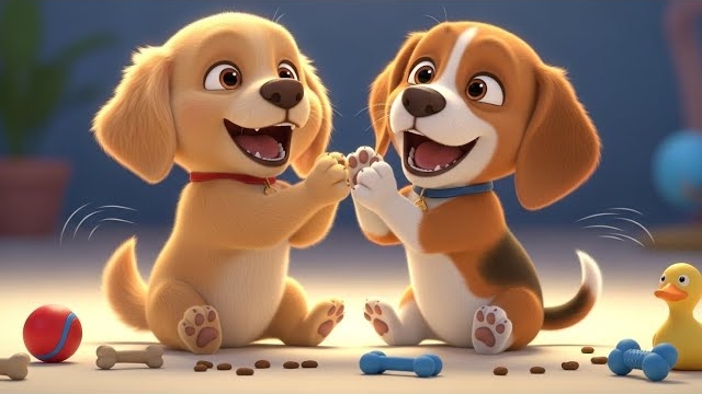 Щенок Пого учится делиться 🐶🤝 | веселый мультфильм о дружбе для детей | детские песни