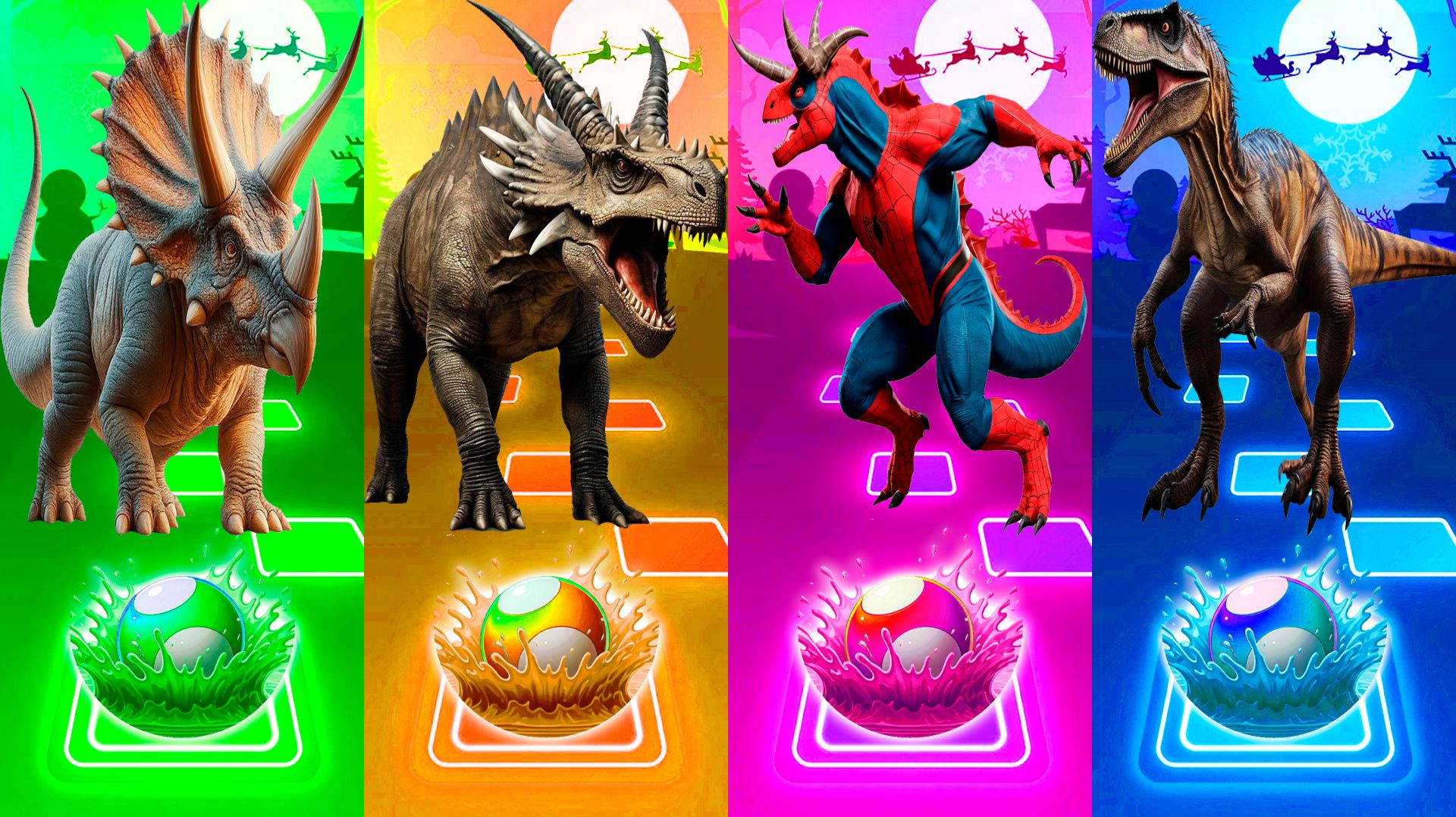 Coffin Dance Динозавры 329 уровень - Мультики про Динозавров | МУЛЬТФИЛЬМЫ ДИНОЗАВРЫ в Tiles Hop смотреть онлайн