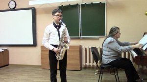 Ж.-Б. Синжеле "Концертино", А. Крепен "Sax in the City" Илюшин Тимофей. 14 лет, конц Петрова Т. А