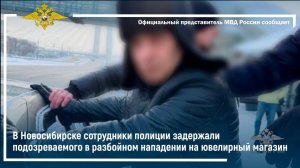 В Новосибирске задержан подозреваемый в разбойном нападении на ювелирный магазин
