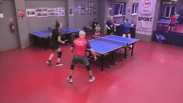 отбор Мухаметов/Алексеенко (951) - Мухин/Кузнецова (690) 08.02 Парный МИКСТ настольный теннис