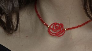 Роза в технике фриволите Мастер класс