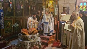 Освящение хлебов и Сретенских свечей в монастыре Сретения