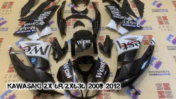 Kawasaki ZX-6R/ZX636 2009-2012 ||| мотопластик.рф