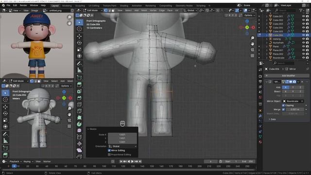 26-1. [Character 1 Girl riding a skateboard] Place bones on the character and rig using Mesh Deform смотреть онлайн