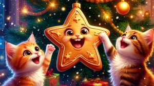 ЁЛКА, ПЕЧЕНЬКА И КОТ 😹🎄