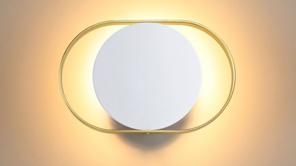 Настенный светильник ODEON LIGHT HIGHTECH MONDY LED белый/золотой