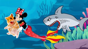 Мультики для детей. Мистер Хомяк и Кот Том бегают друг за другом мультик. Мультик в стиле Том и Джер