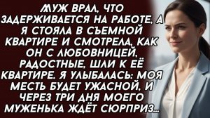Я стояла и смотрела, как муж с любовницей, радостные, шли к её квартире. Я улыбалась