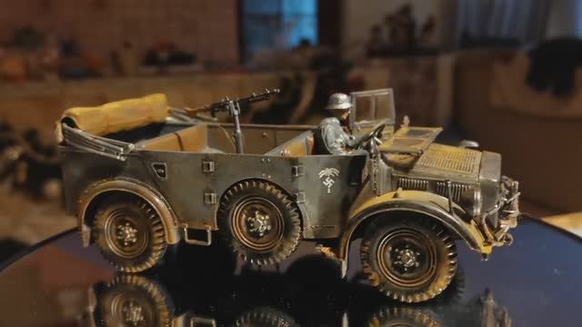 Готовая модель "Horch 4х4" вариант без крыши, масштаб 1:35. смотреть онлайн