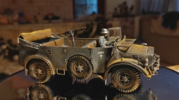 Готовая модель "Horch 4х4" вариант без крыши, масштаб 1:35.