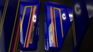 бардачки (пара левый,правый) на мопед альфа синие